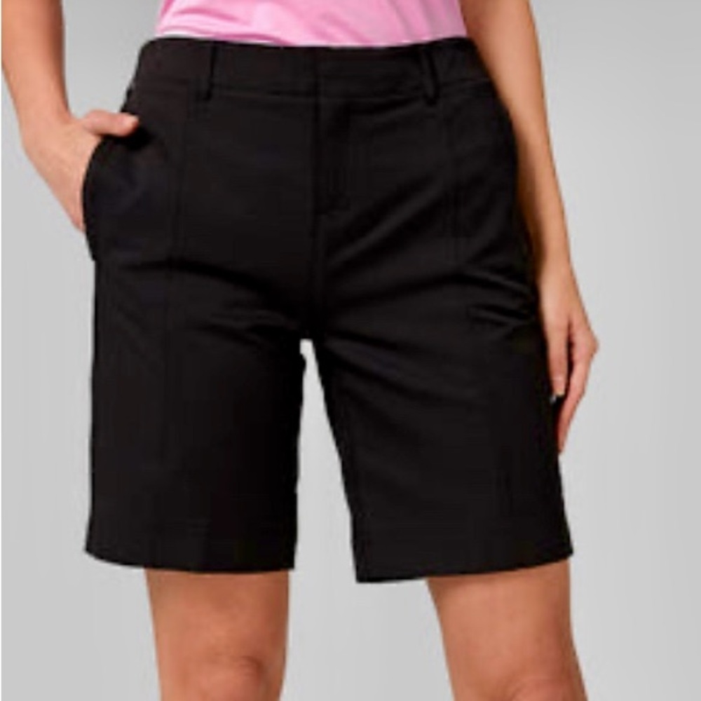 2 pair WOMEN'S STRETCH WOVEN BERMUDA SHORT